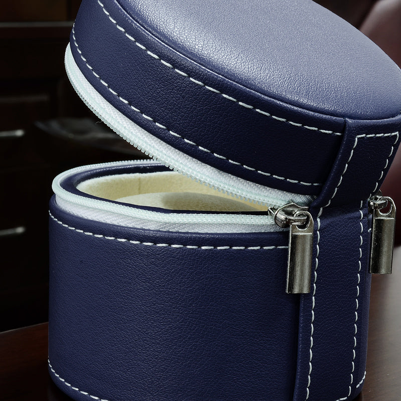 Portable Minimalist Leather Travel Watch Organizer