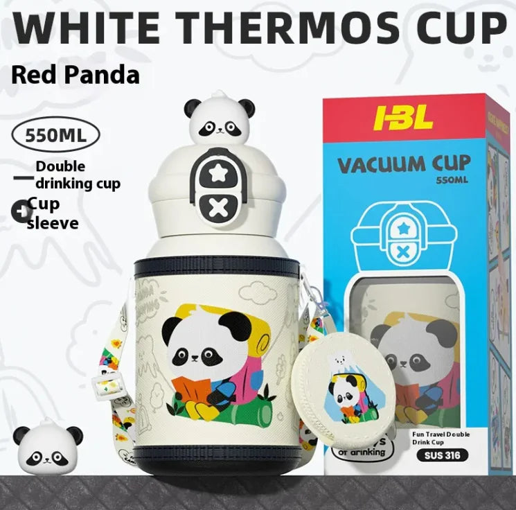 Taza de Vacío de Dibujos Animados - Bebidas Aisladas Divertidas y Funcionales