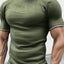 Men's Plus Size Textured Round Neck Contrast Trim T-Shirt