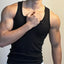 Men's Square Neck Wide Strap Tank Top