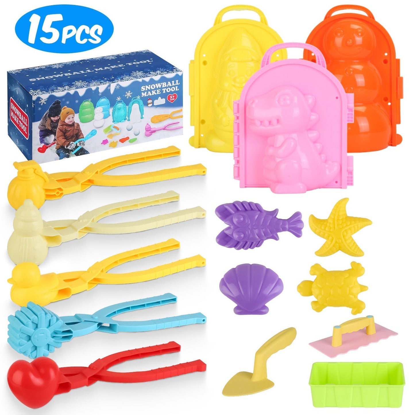 Kit de herramientas para bolas de nieve GBruno de 15 piezas