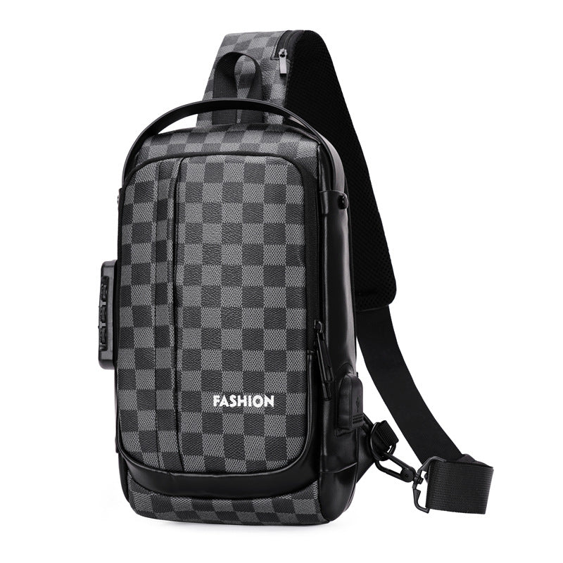 Sac à dos pour homme avec verrouillage par mot de passe - Sac messager élégant