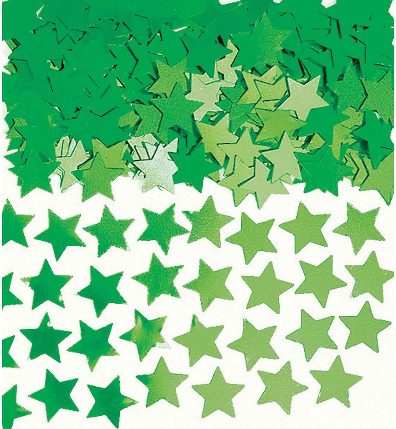 Confettis Étoiles Mini Vert - Paquet de 0,25 oz