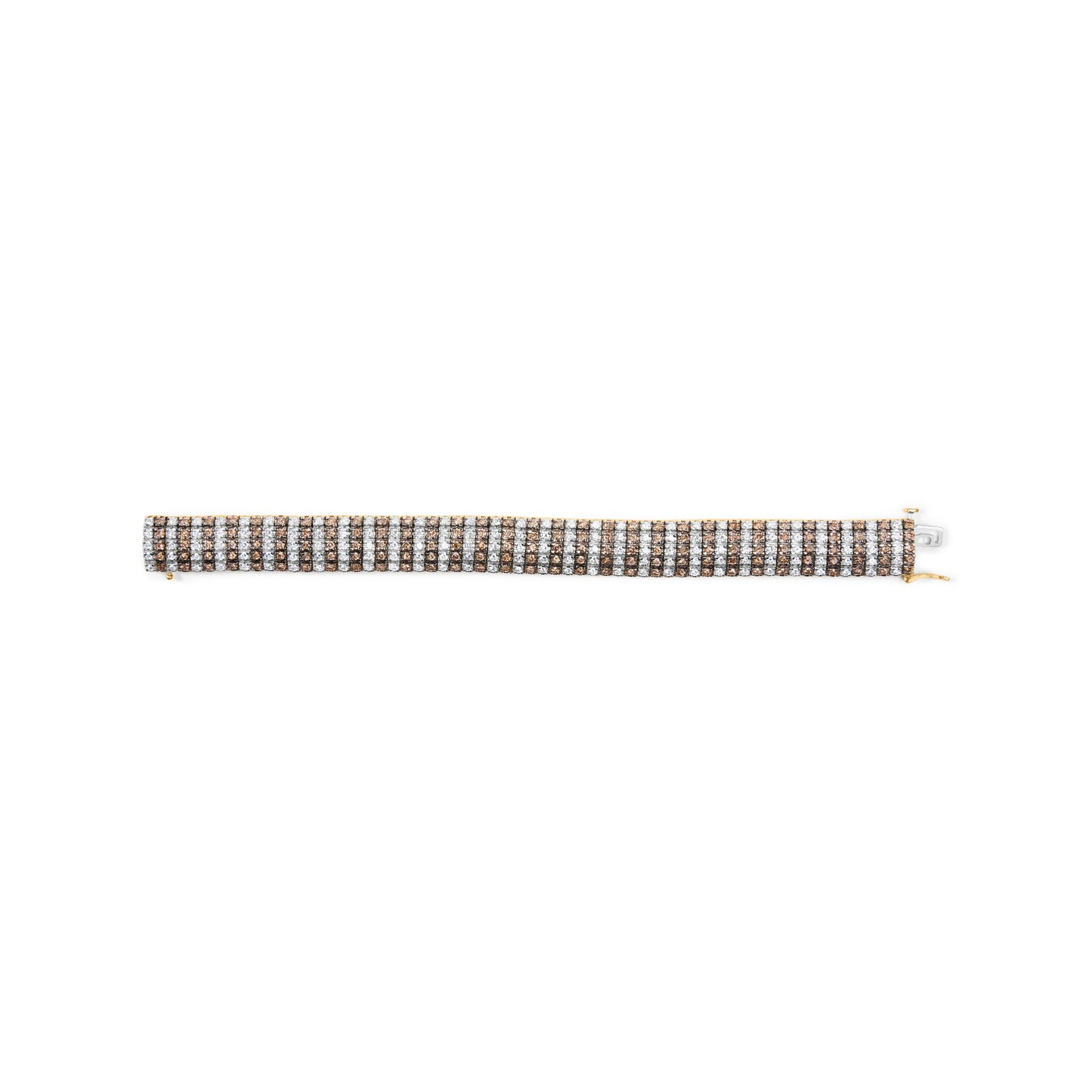 10K Yellow Gold 10-1/3 Cttw Diamond Tennis Bracelet - Size 7.25