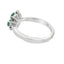 Bague en Zircon Émeraude 1,14 ct en Argent Sterling