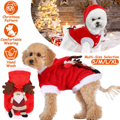 GBruno Santa Claus Pet Costume for Christmas