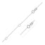 Chaîne Piatto Double Extensible en Or Blanc 14k (1,2 mm)