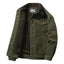 Manteau en coton chaud à col montant décontracté