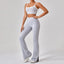 Conjunto de Ropa Deportiva de Tirantes para Mujer con Color Contrastante