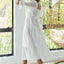 Charming Summer Dot Flounce Sleeve Midi Dress