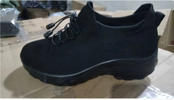 Large Size Women's High Elastic Breathable Sports Shoes
