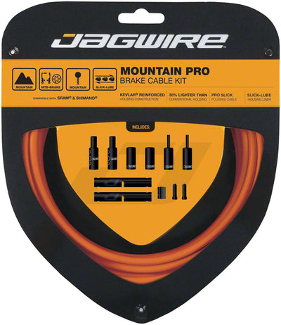 Jagwire Pro Brake Cable Kit for Mountain Bikes - Orange
