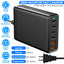 200W Fast Wall Charger with 6 Ports - Premium USB Charging Station