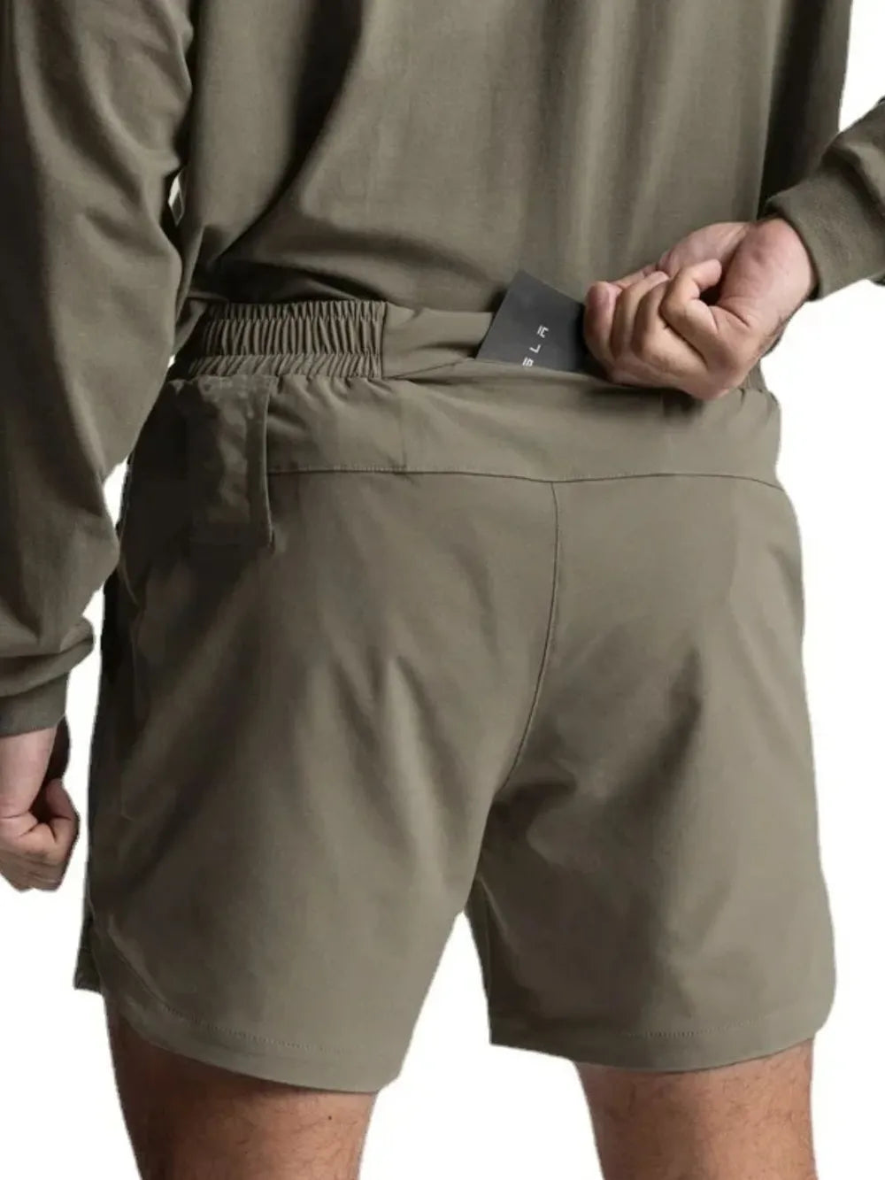 Shorts actifs pour hommes à taille élastique