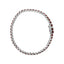 Bracelet de tennis en argent sterling .925 avec grenats orange créés - 7,25"