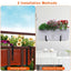 4 Soportes Ajustables para Cajas de Plantas para Exhibición en Ventanas