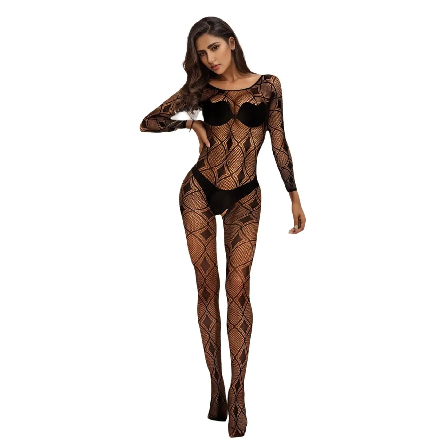 Robe en résille transparente à motif papillon pour femmes