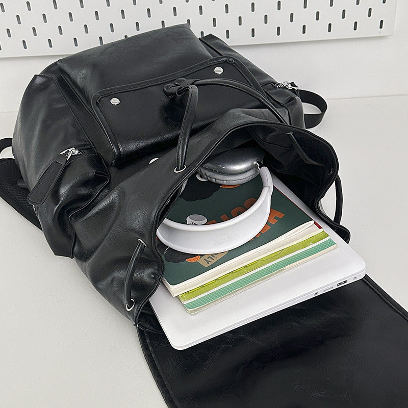 Sac à dos de voyage grande capacité de couleur unie