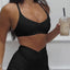 Ruched Sports Bra & High-Waisted Shorts Active Set