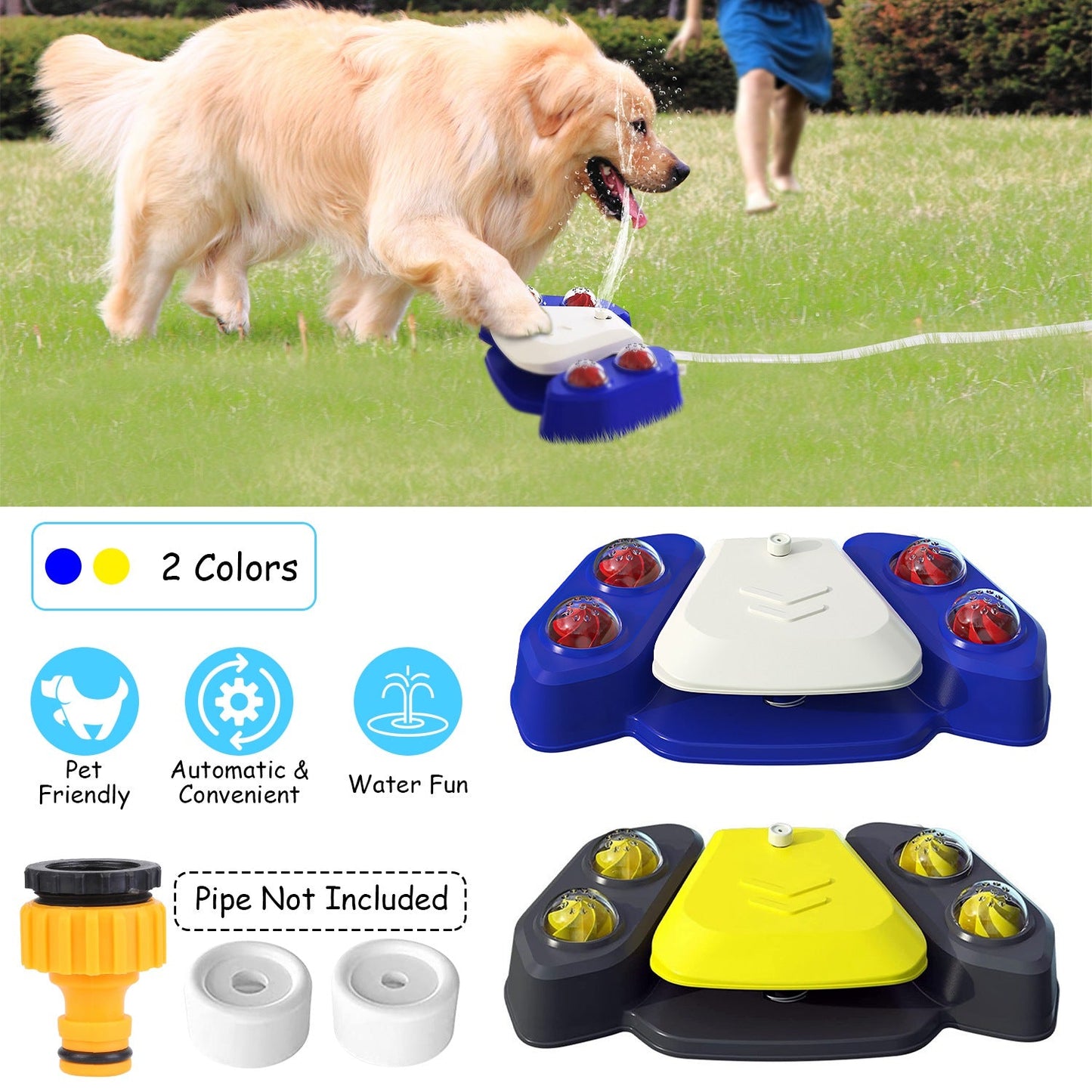 Fuente de Agua Multifuncional para Perros Gbruno y Aspersor