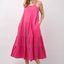 Robe Midi Cami A-Ligne à Volants – Style Estival Élégant