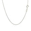 Sterling Silver Rhodium Plated Box Chain - 0.7mm