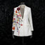 Elegant Women's Suit with 3D Floral Embroidery