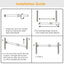 Adjustable Tension Curtain Rod - Heavy-Duty Steel for Versatile Use