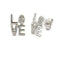 Genuine 0.03ct Diamond Earrings in Sterling Silver