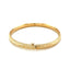 14k Yellow Gold Diamond Cut Design Children's Bangle