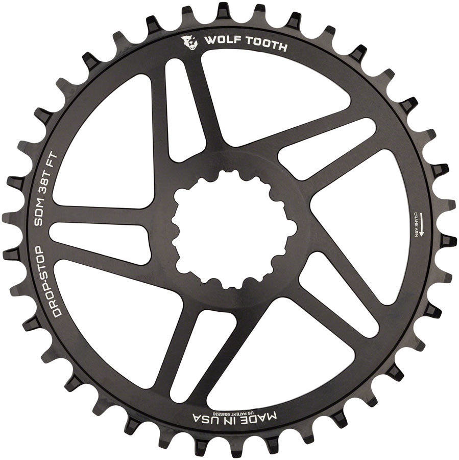 Plateau de chaîne à montage direct Wolf Tooth - 38t pour systèmes à 3 boulons SRAM