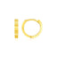 14k Yellow Gold Petite Round Hoop Earrings