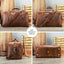 Sac de voyage rétro en cuir véritable premium pour hommes