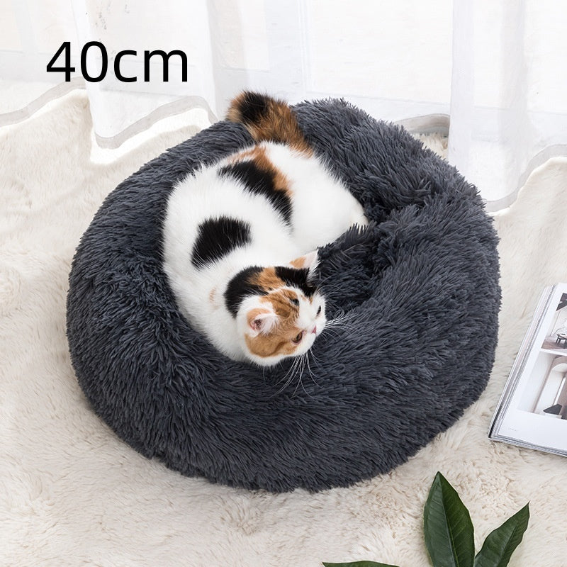 Cozy Winter Warm Pet Bed for Cats