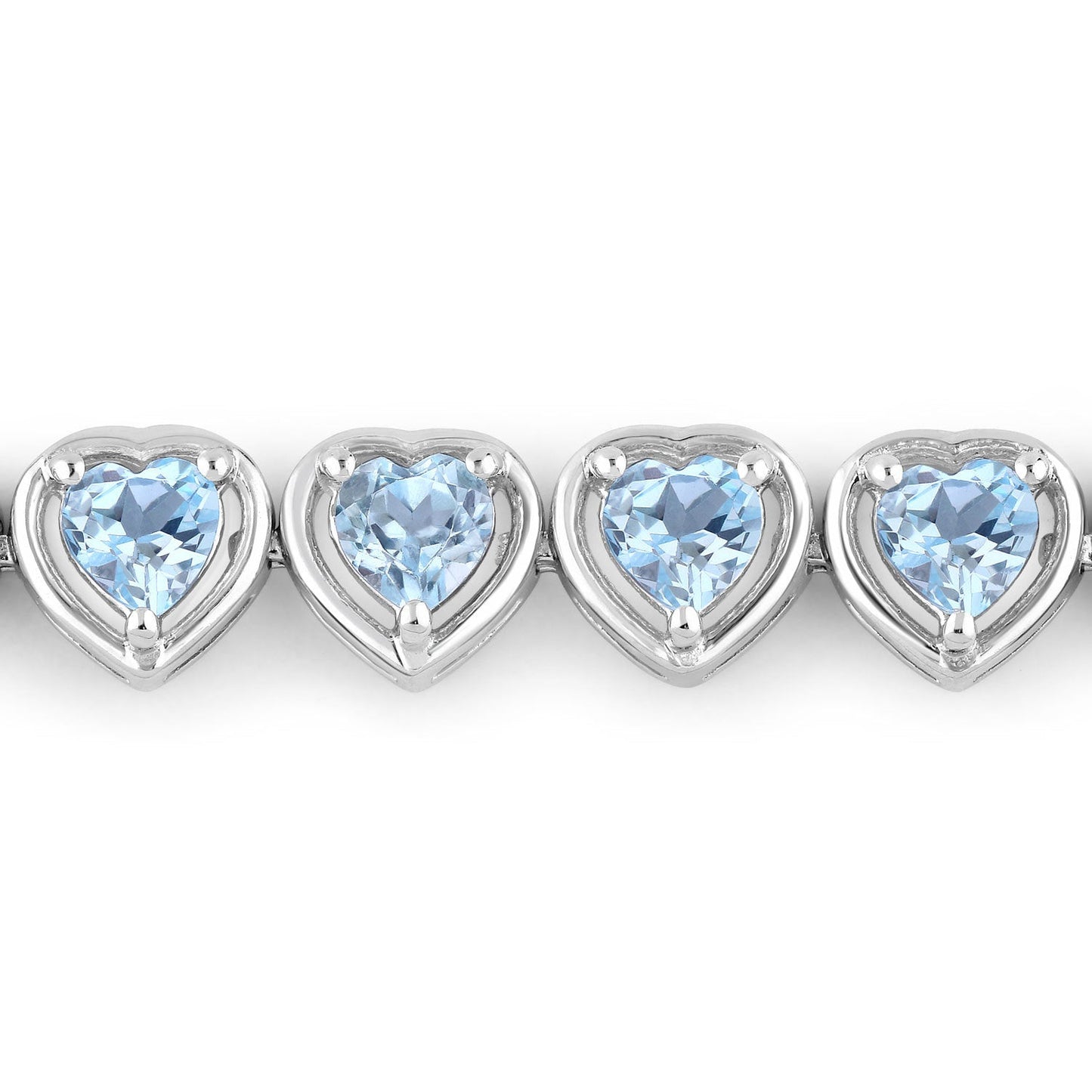10.50 Carat Genuine Blue Topaz Sterling Silver Bracelet