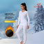 Conjunto de Ropa Interior Térmica Forrada de Forro Polar para Mujeres