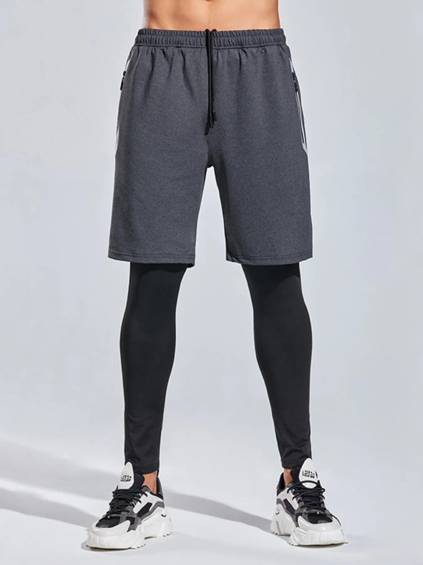 Shorts actifs pour hommes grande taille avec taille élastique