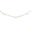 Collier élégant en or blanc 14 carats avec perles blanches