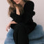 Loose V-neck Button Cardigan for Women - Stylish Knitted Sweater
