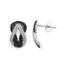 1.05 Carat Genuine Black Diamond & White Diamond Earrings