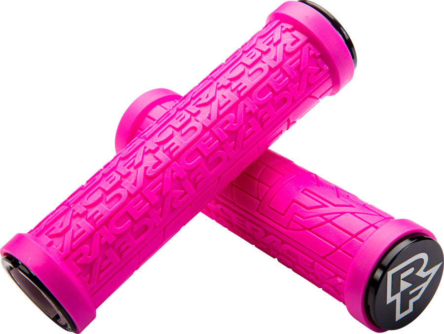 Poignées RaceFace Grippler - Magenta Lock-On 33mm