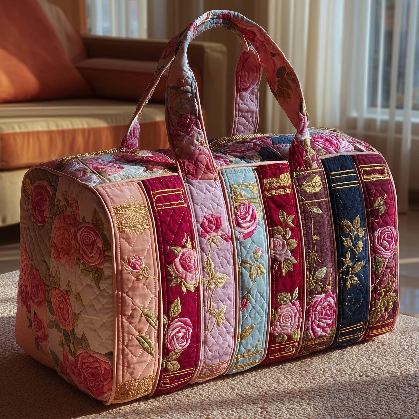 Bookwind Series Handheld Quilted Travel Bag - Multi-Functional