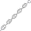 Pulsera de eslabones de diamantes de oro blanco de 14K - 1.5 Cttw, 7"