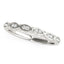 14k White Gold Unique Infinity Design Diamond Wedding Band