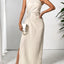 Robe Maxi Sans Manches à Épaule Unique - Vêtements de Soirée Élégants
