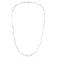 14k White Gold Necklace with Polished Circles