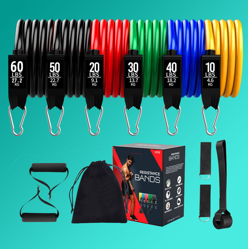 Versatile Latex Resistance Bands with Pull Rope System - Korvel