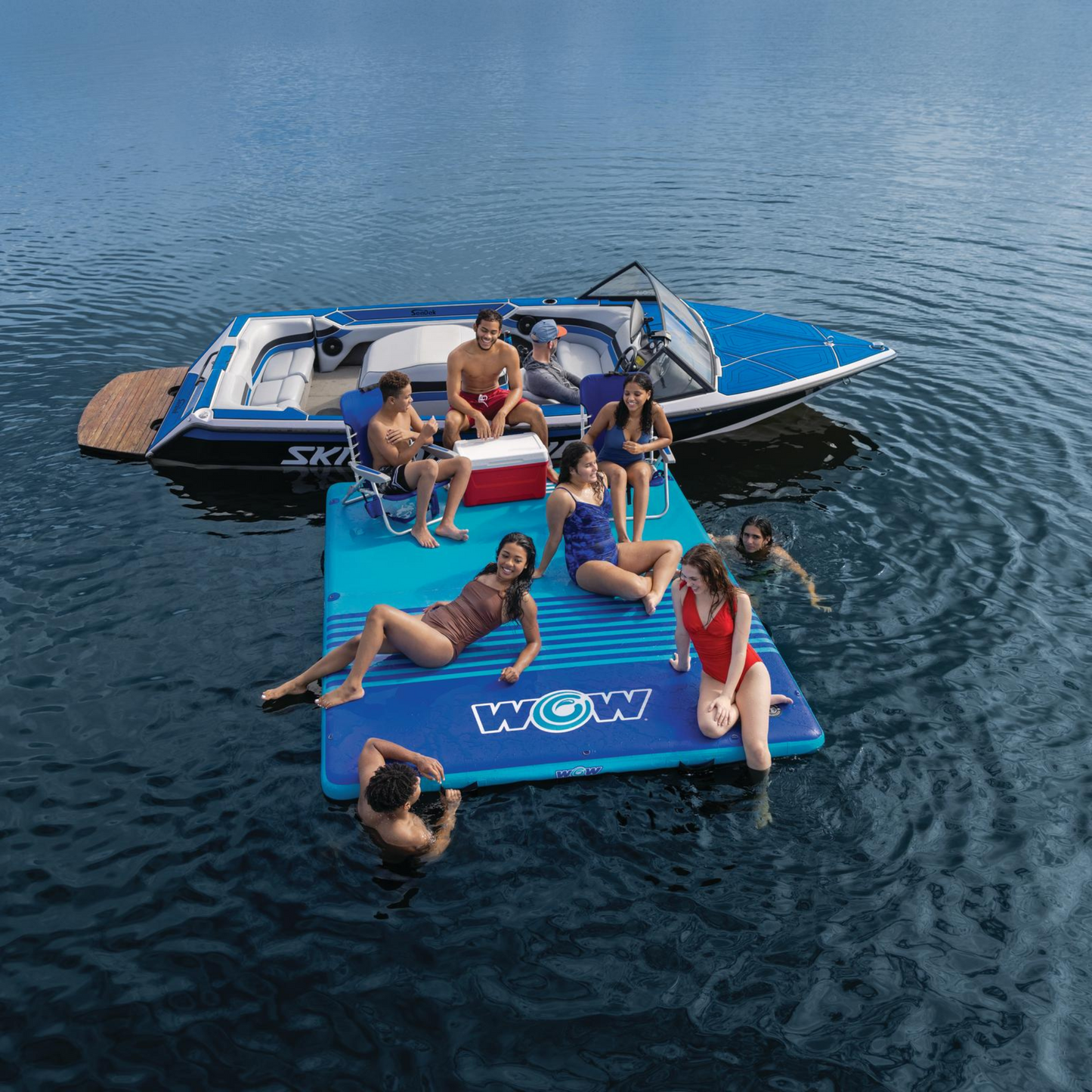 Dock de vacances WOW Sports 8'x5'x6" en tissu Drop Stitch