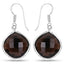 22.80 Carat Genuine Smoky Quartz Sterling Silver Earrings