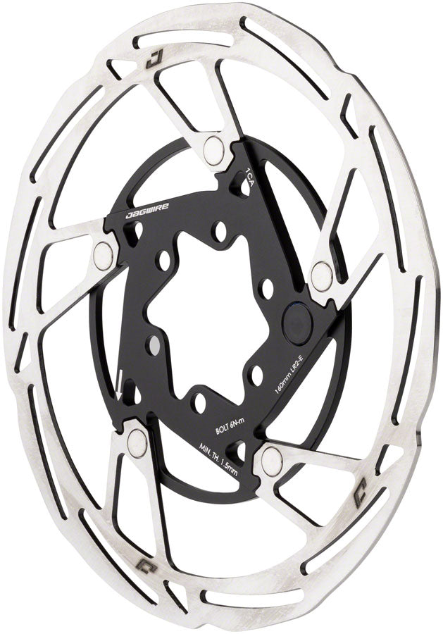 Jagwire Pro LR2-E Rotor de Freno de Disco para Ebike - 160mm 6-Bolt Plata/Negro